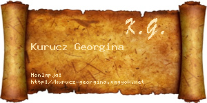 Kurucz Georgina névjegykártya