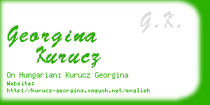 georgina kurucz business card